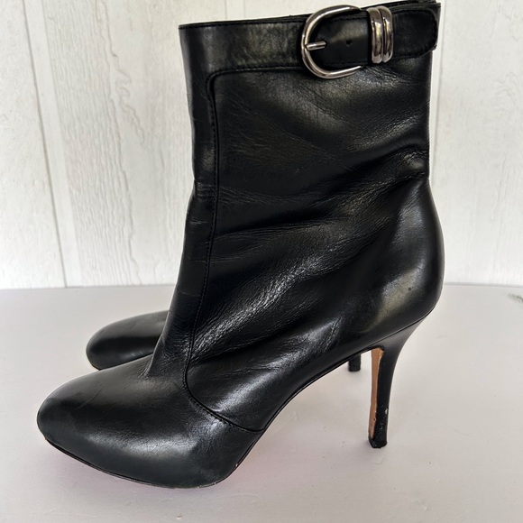 VIA SPIGA BLACK LEATHER BOOTS SIZE 8.5 - Picture 2 of 16